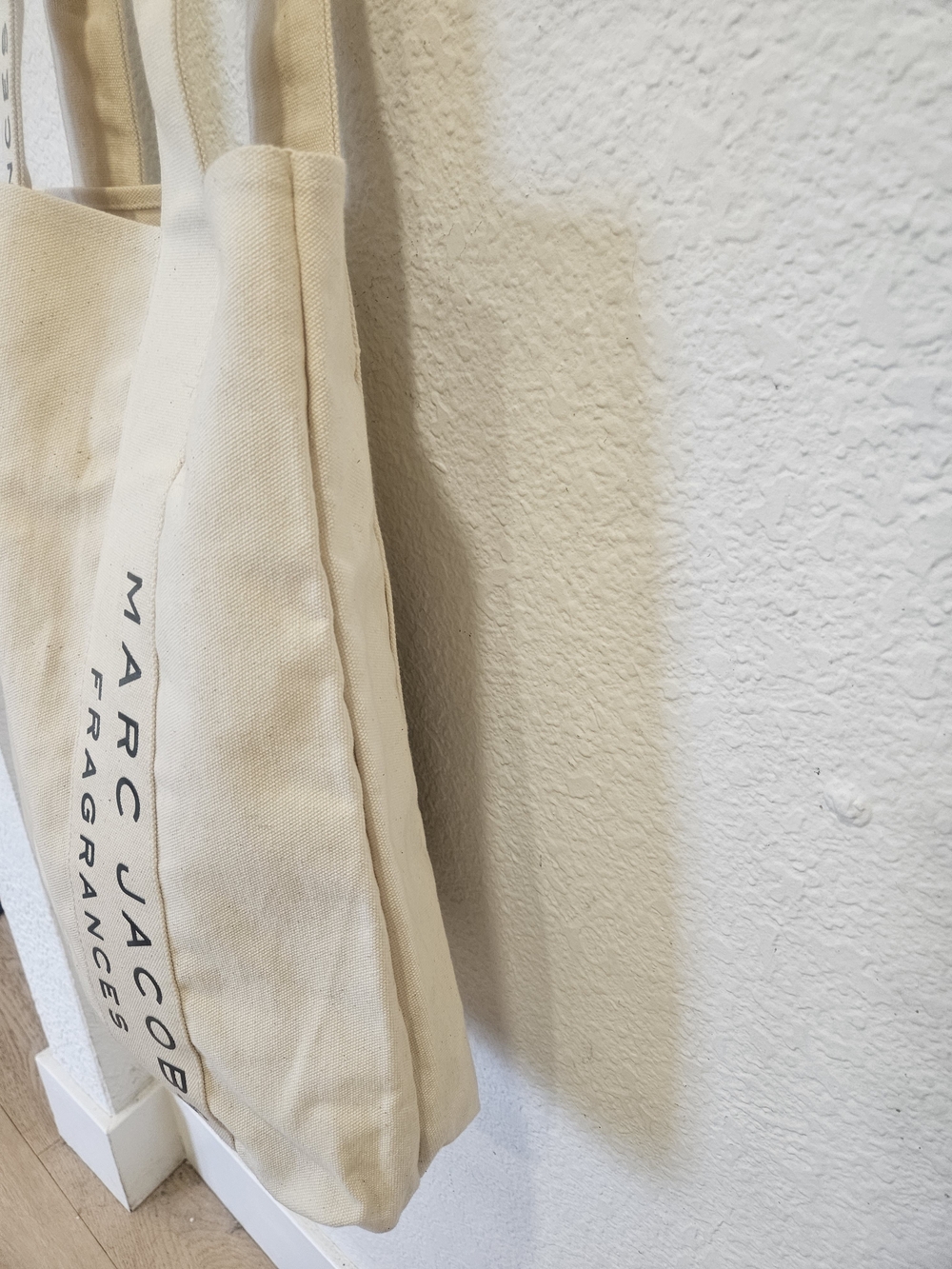Authentic Marc Jacobs Fragrances Canvas Tote Bag - Cream Off-White - Picture 3 of 5